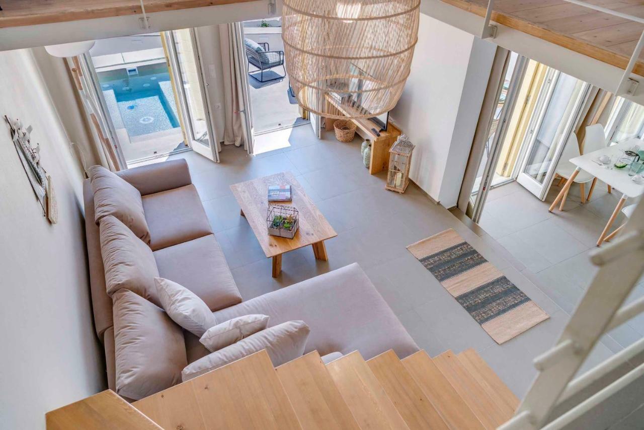 Villa Alba In Syros With Private Jacuzzi Azolimnos Zewnętrze zdjęcie