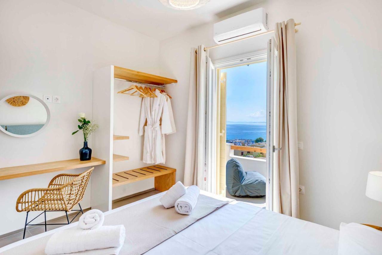 Villa Alba In Syros With Private Jacuzzi Azolimnos Zewnętrze zdjęcie