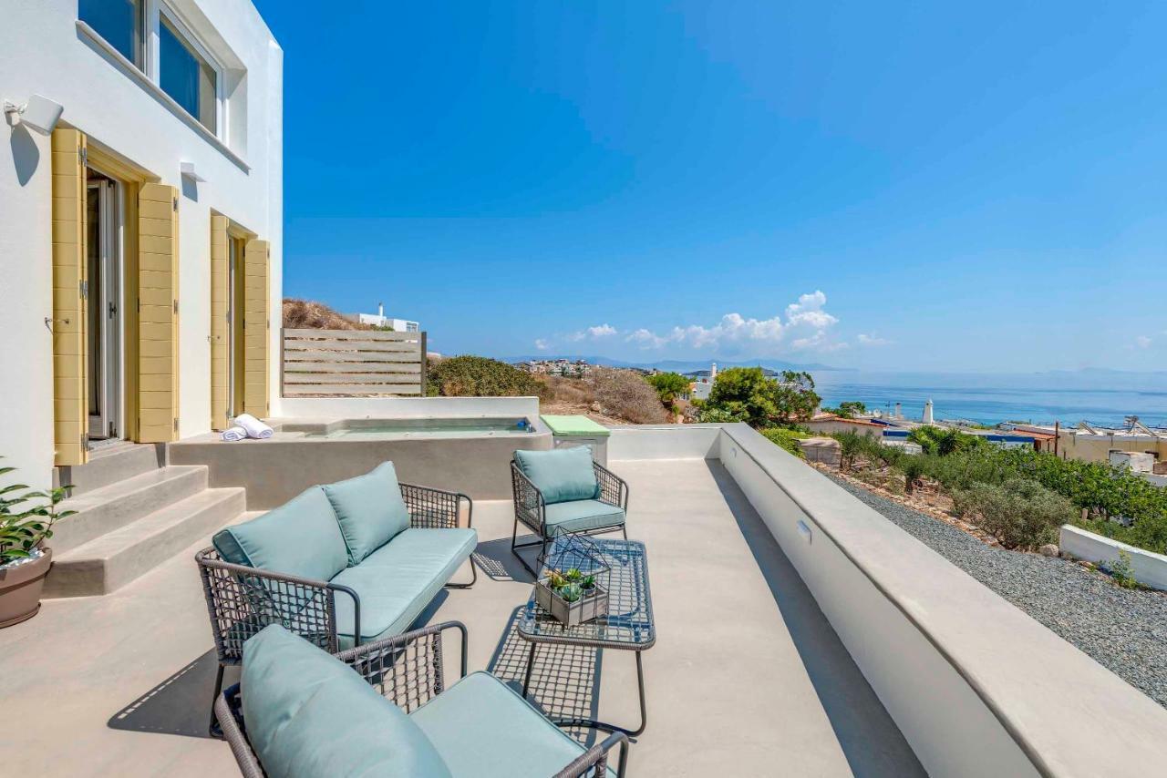 Villa Alba In Syros With Private Jacuzzi Azolimnos Zewnętrze zdjęcie