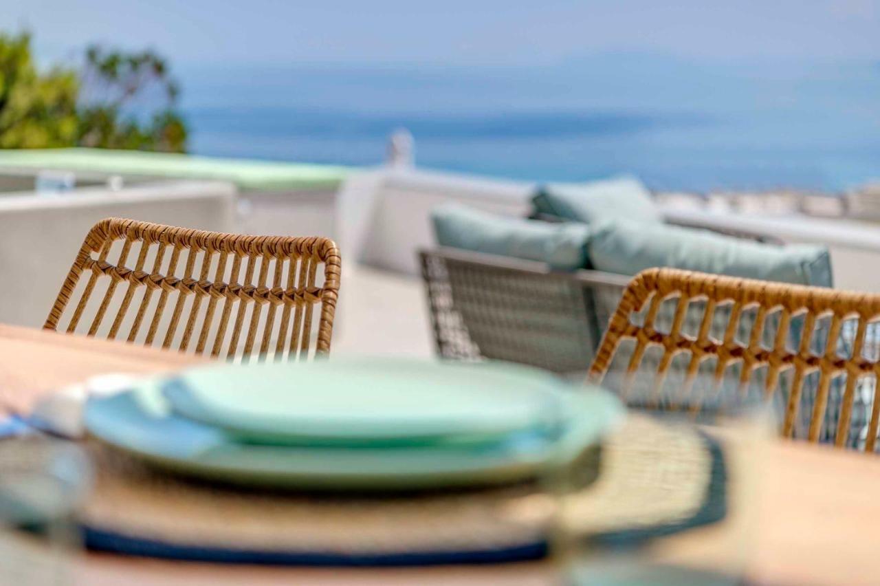 Villa Alba In Syros With Private Jacuzzi Azolimnos Zewnętrze zdjęcie