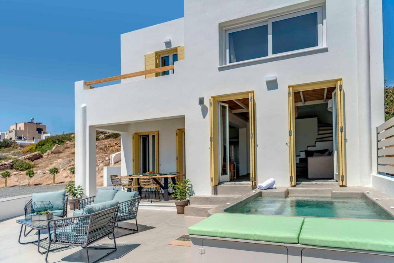 Villa Alba In Syros With Private Jacuzzi Azolimnos Zewnętrze zdjęcie