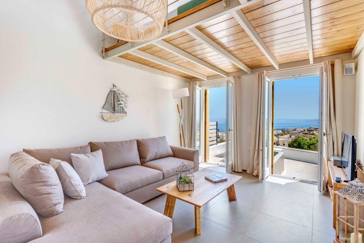 Villa Alba In Syros With Private Jacuzzi Azolimnos Zewnętrze zdjęcie